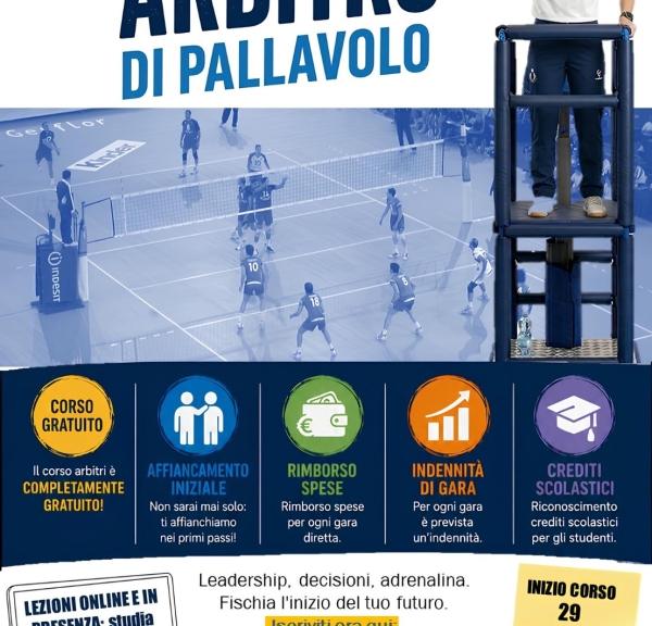  Indizione corso per la nomina ad Arbitro Indoor - Stagione Sportiva 2026-2027